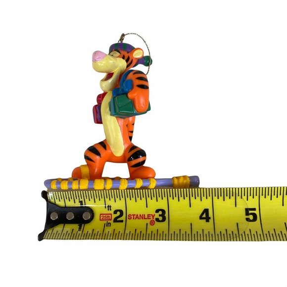 Vintage Disney Winnie The Pooh Tigger Christmas Tree Ornament Snowshoe Snowboard - Picture 4 of 12